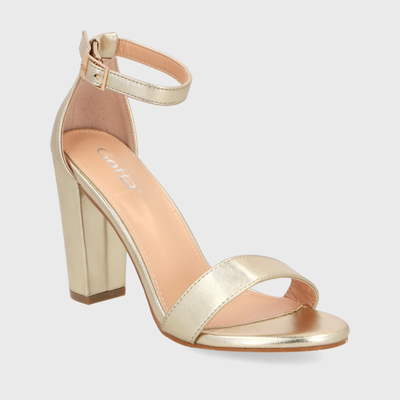 SANDALIA DORADA MUJER 86123 - 3
