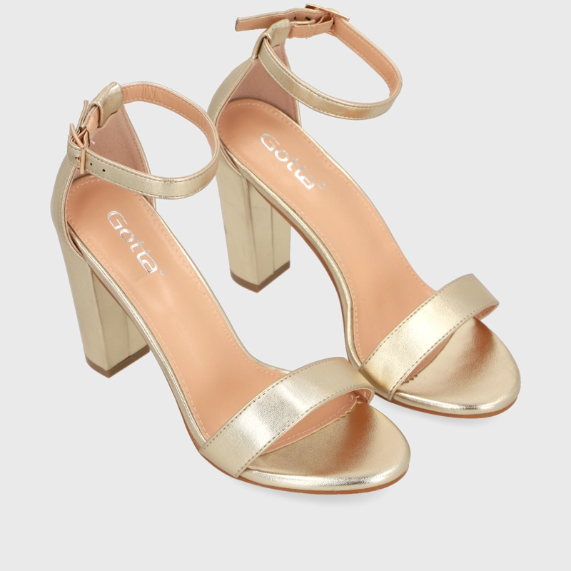 SANDALIA DORADA MUJER 86123 - 4