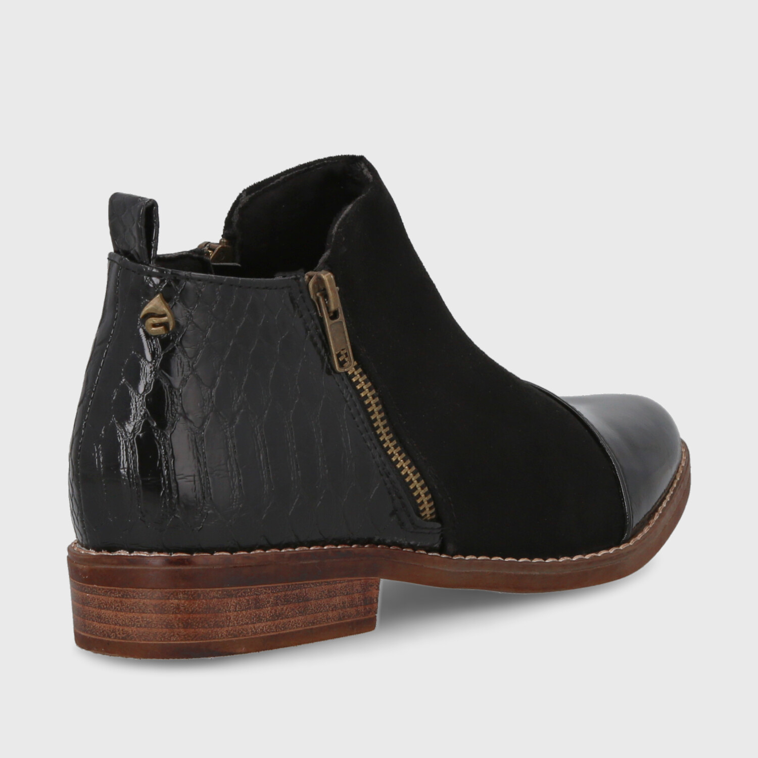 BOTIN NEGRO MUJER C7338 - 5