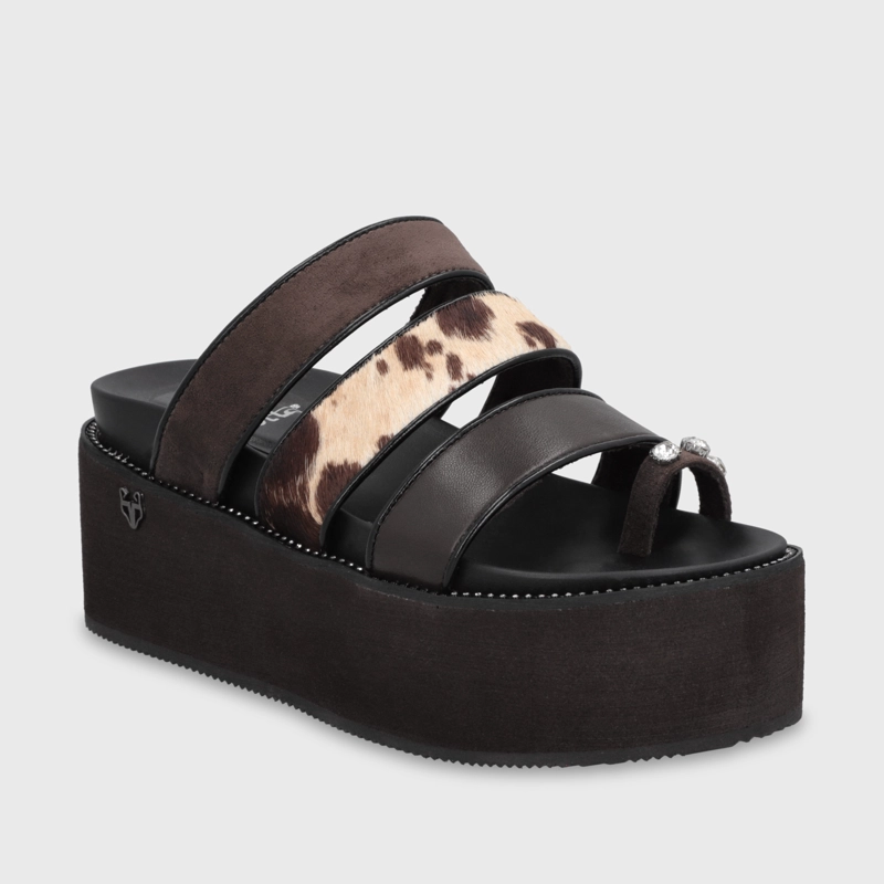 SANDALIA PLATAFORMA CAFE MUJER 15662 - 2