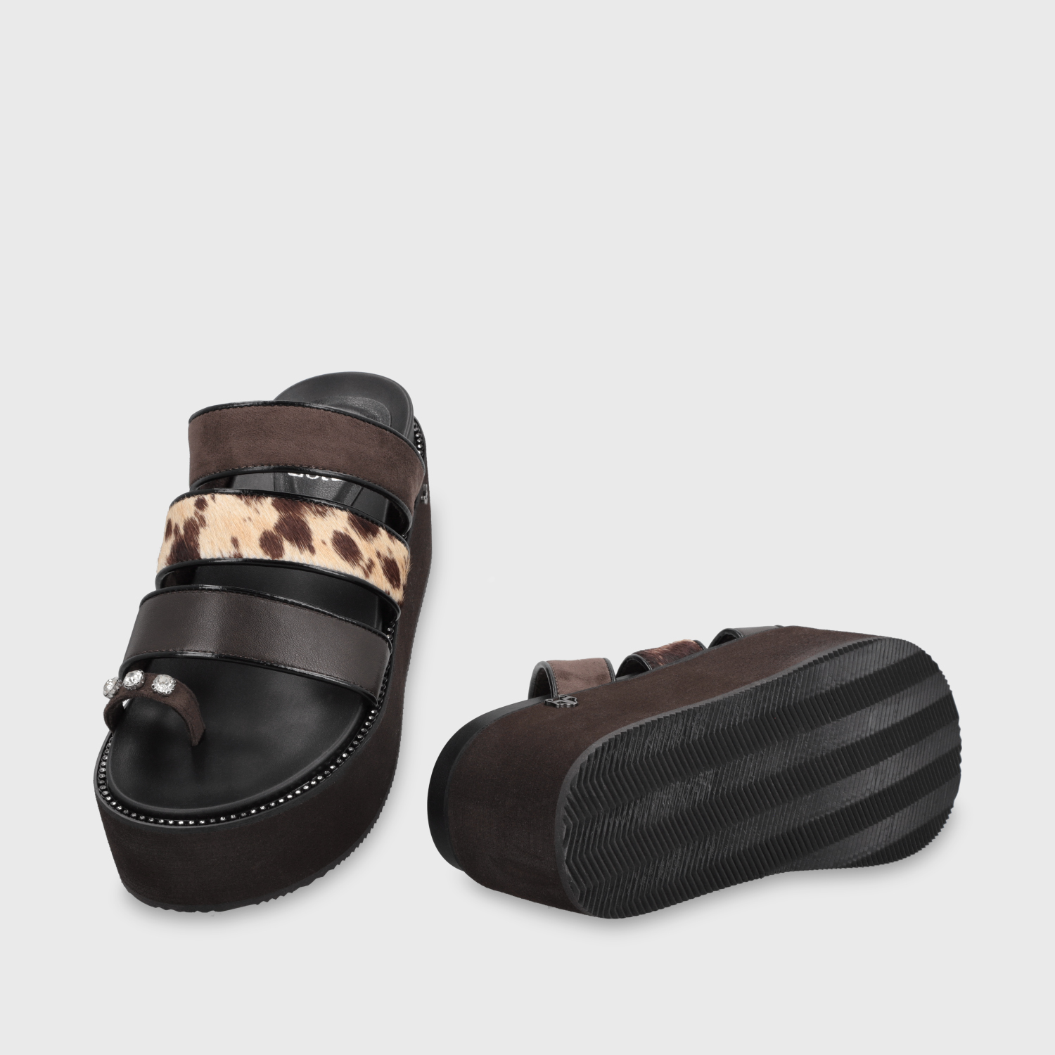 SANDALIA PLATAFORMA CAFE  MUJER 15662 - 7