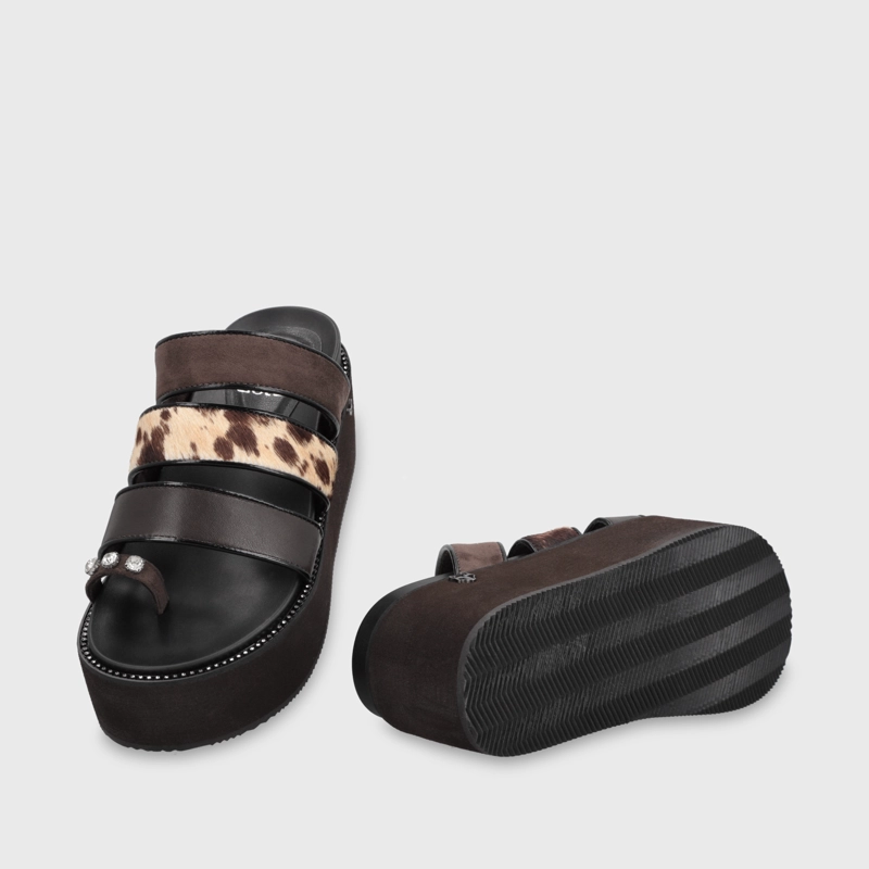 SANDALIA PLATAFORMA CAFE MUJER 15662 - 7