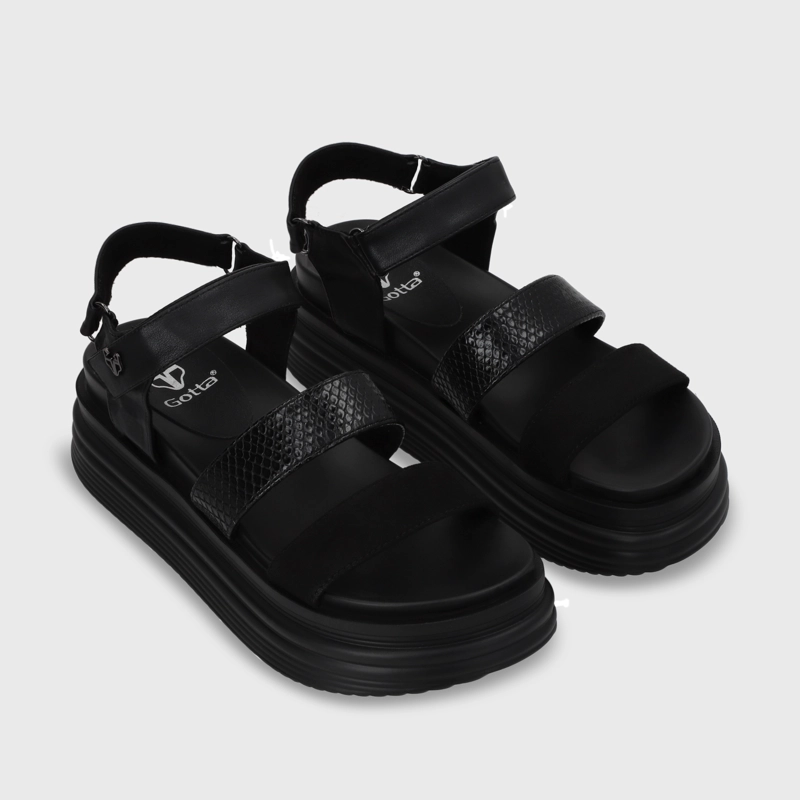 SANDALIAS MUJER GOTTA NEGRO 15711 - 3