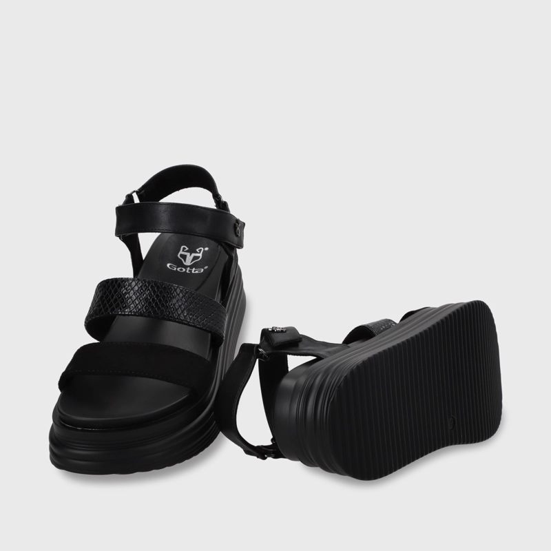 SANDALIAS MUJER GOTTA NEGRO 15711 - 7