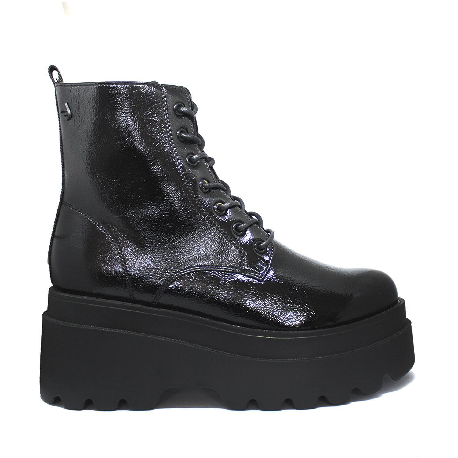 BOTÍN MUJER NEGRO BORCEGO 13521 CASUAL - 1