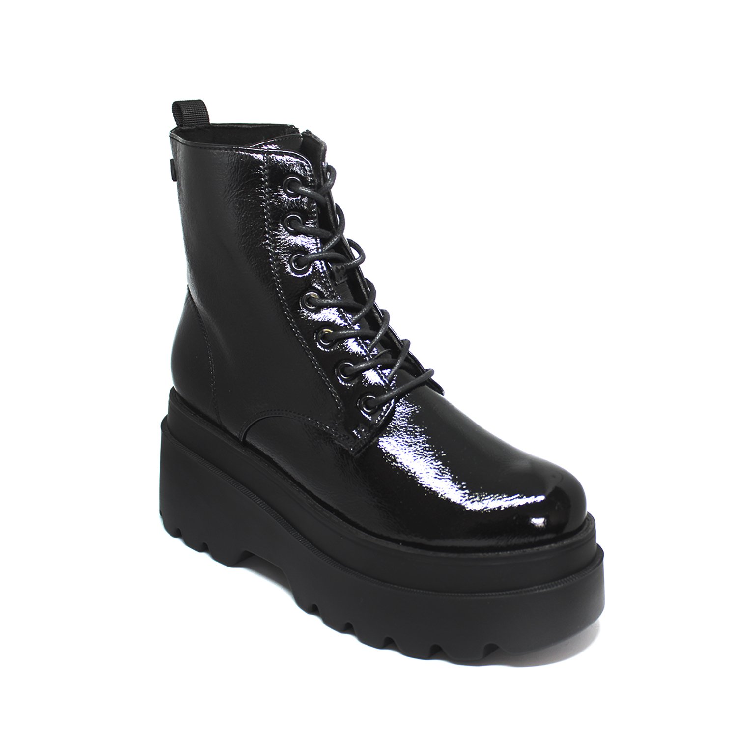 BOTÍN MUJER NEGRO BORCEGO 13521 CASUAL - 2
