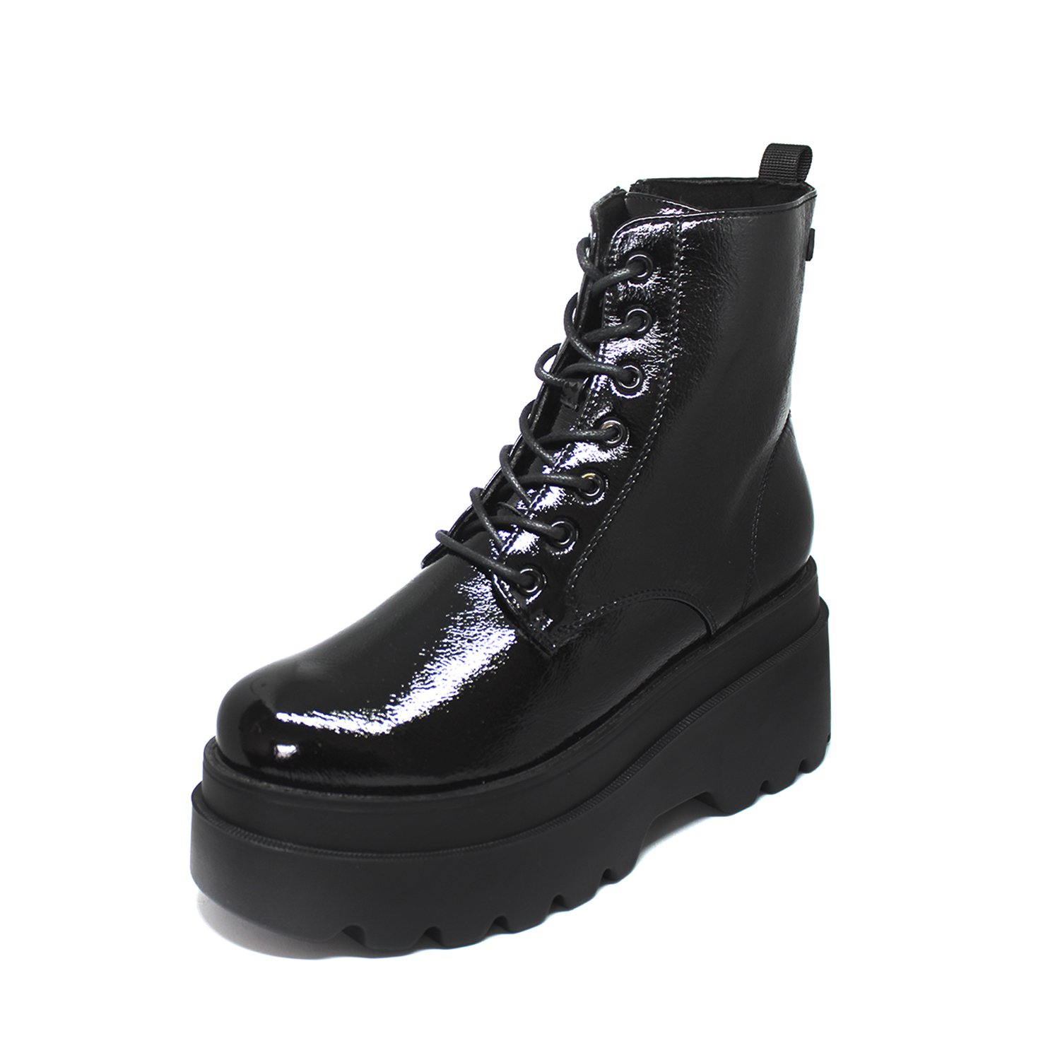 BOTÍN MUJER NEGRO BORCEGO 13521 CASUAL - 4