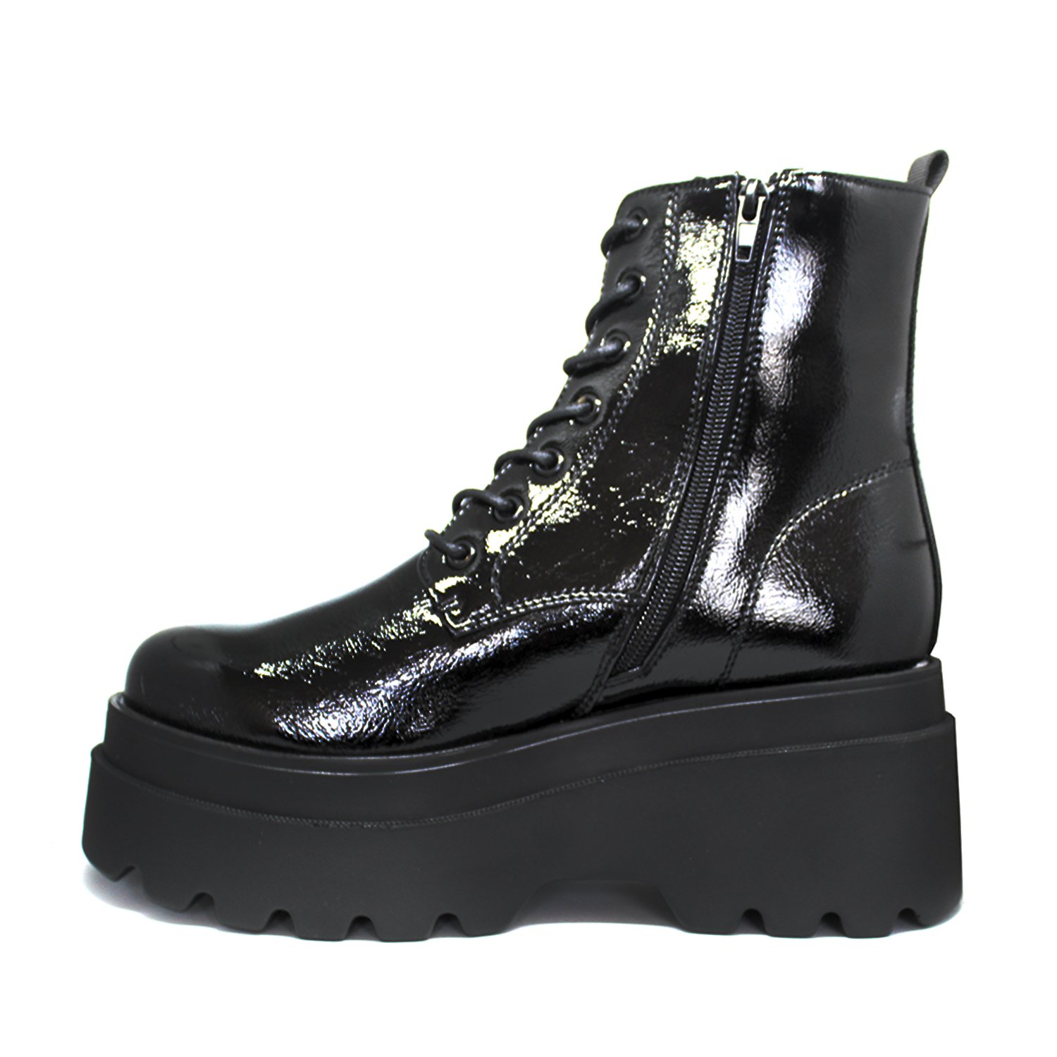 BOTÍN MUJER NEGRO BORCEGO 13521 CASUAL - 5