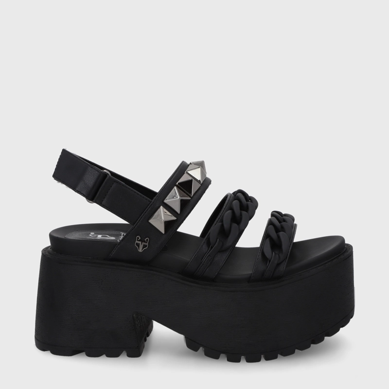 SANDALIAS MUJER GOTTA NEGRO PLATAFORMA 15675 - 1