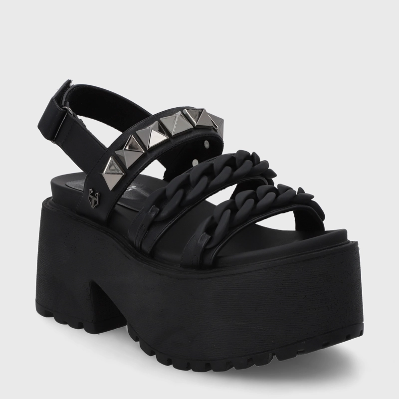 SANDALIAS MUJER GOTTA NEGRO PLATAFORMA 15675 - 2