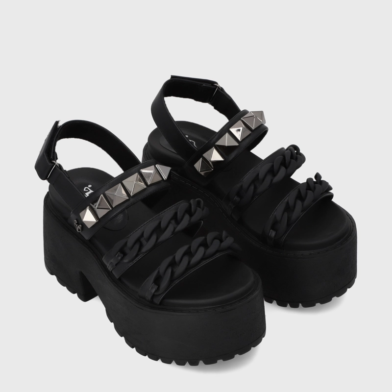 SANDALIAS MUJER GOTTA NEGRO PLATAFORMA 15675 - 3
