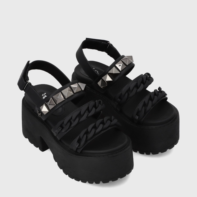 SANDALIAS MUJER GOTTA NEGRO PLATAFORMA 15675 - 3