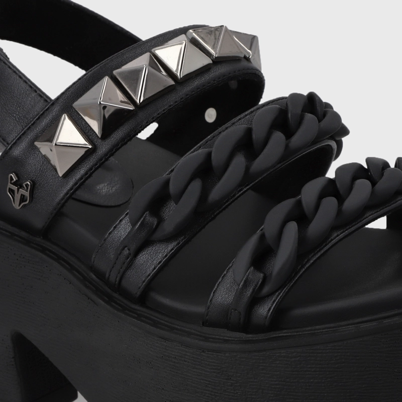 SANDALIAS MUJER GOTTA NEGRO PLATAFORMA 15675 - 6