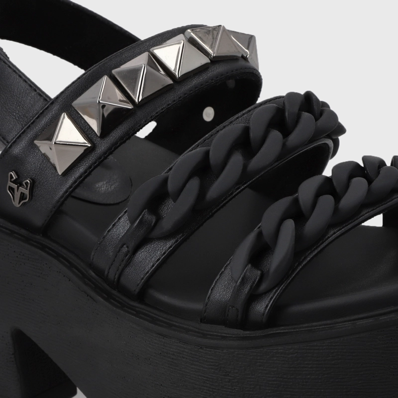 SANDALIAS MUJER GOTTA NEGRO PLATAFORMA 15675 - 6