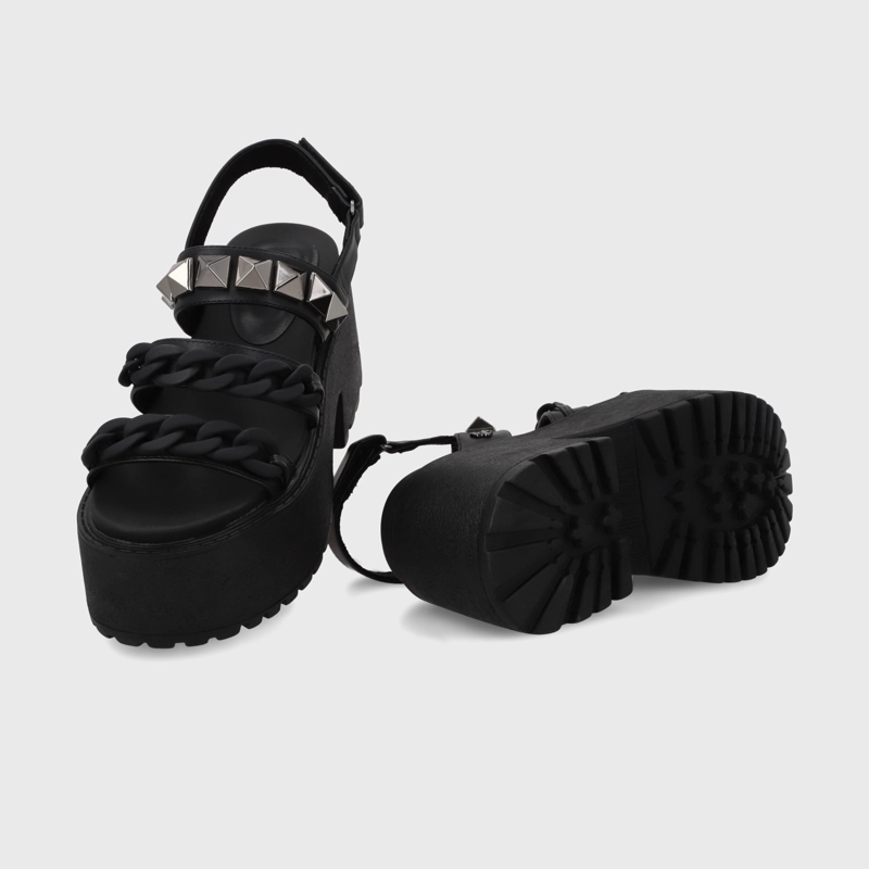 SANDALIAS MUJER GOTTA NEGRO PLATAFORMA 15675 - 7