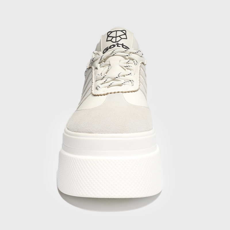 ZAPATILLA PLATAFORMA BLANCA MUJER 13412 - 3