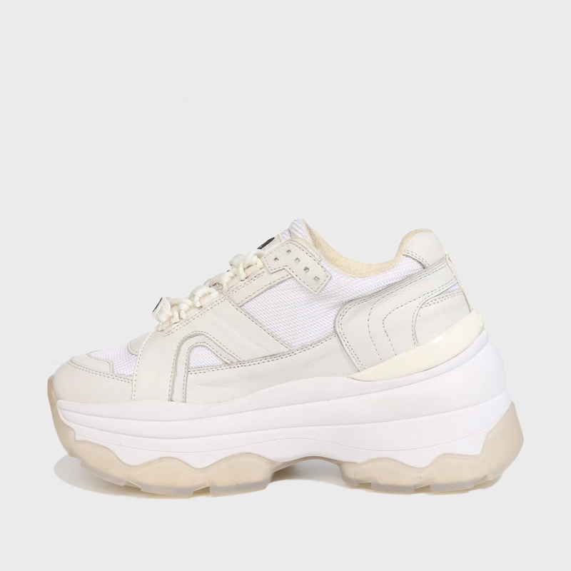 ZAPATILLA CUERO BLANCA MUJER 18542 - 7