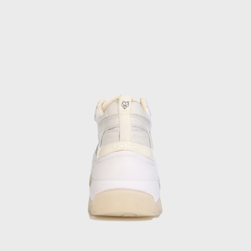 ZAPATILLA CUERO BLANCA MUJER 18542 - 9