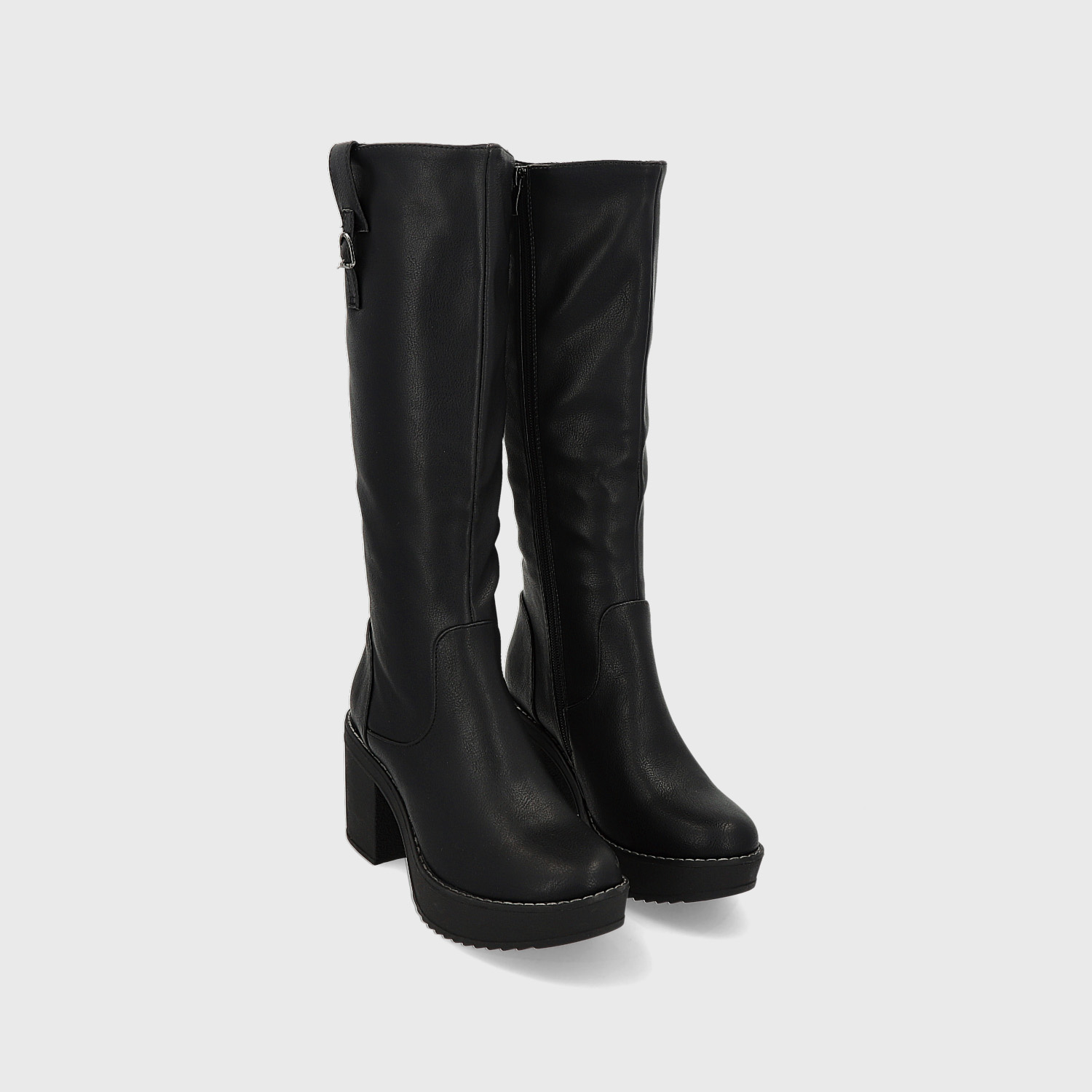 BOTA TACO NEGRA MUJER 13501 - 3
