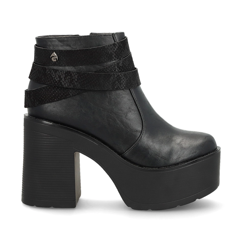 BOTIN PLATAFORMA NEGRO MUJER 15035 - 1