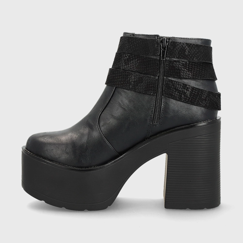 BOTIN PLATAFORMA NEGRO MUJER 15035 - 4