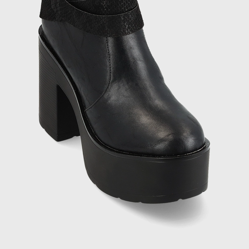 BOTIN PLATAFORMA NEGRO MUJER 15035 - 6