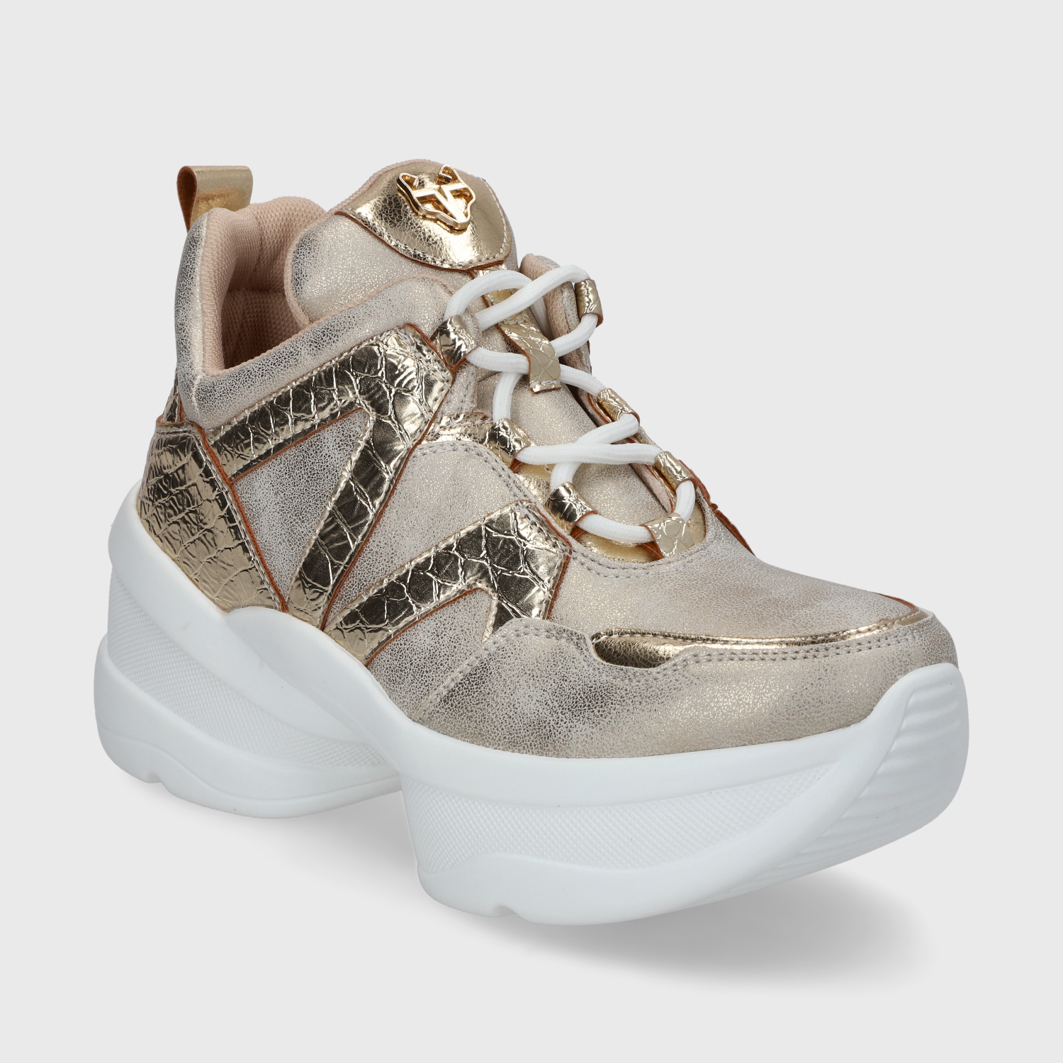 ZAPATILLAS MUJER GOTTA CASUALES DORADO FORMA C7293 - 2