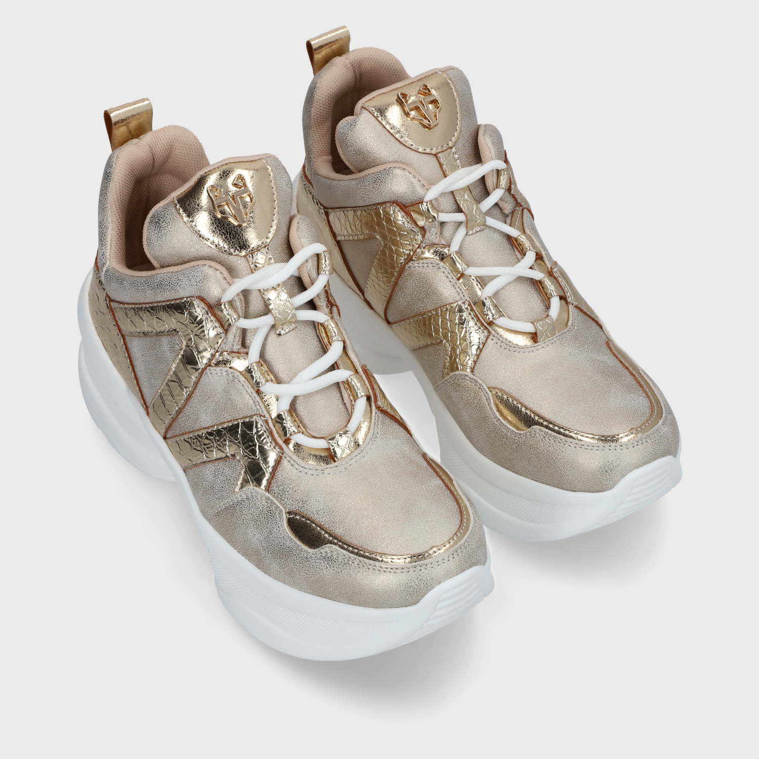 ZAPATILLAS MUJER GOTTA CASUALES DORADO FORMA C7293 - 3