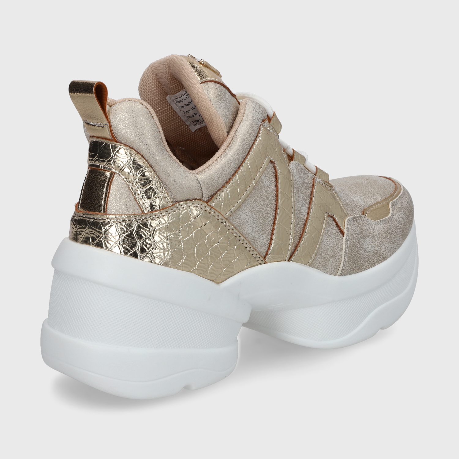 ZAPATILLAS MUJER GOTTA CASUALES DORADO FORMA C7293 - 5