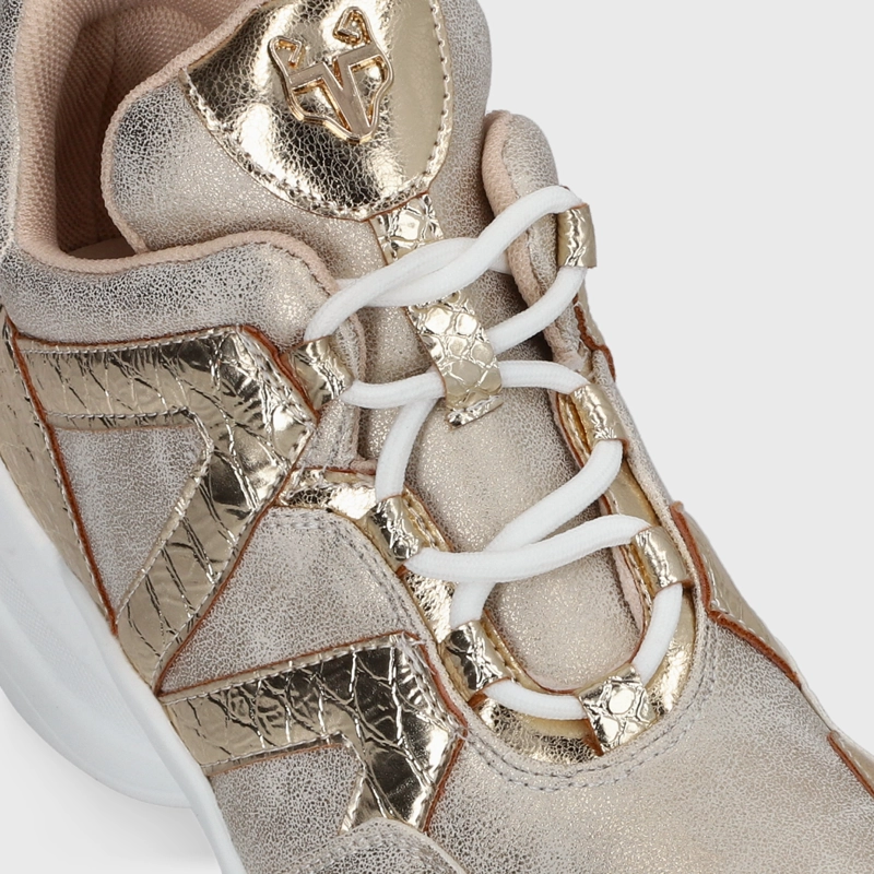 ZAPATILLAS MUJER GOTTA CASUALES DORADO FORMA C7293 - 6
