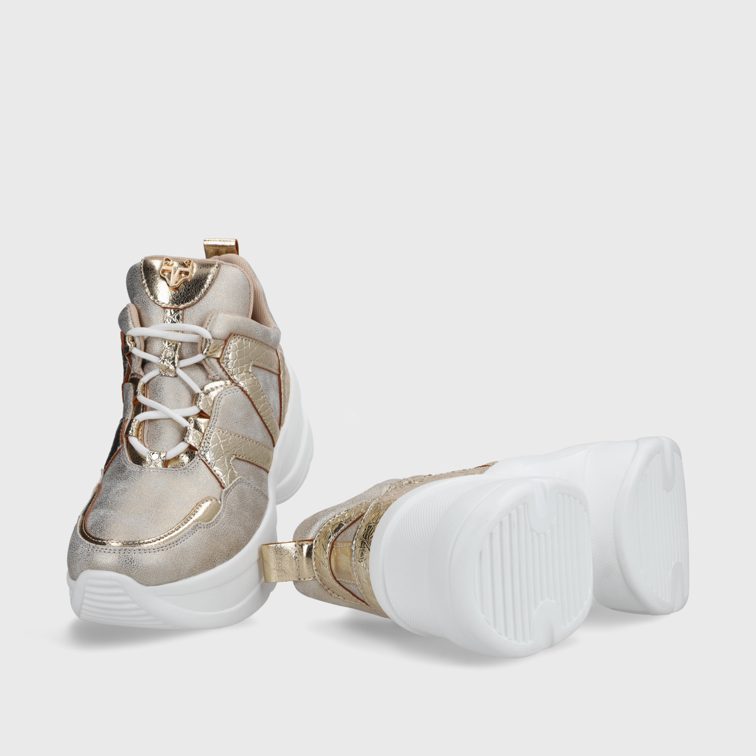 ZAPATILLAS MUJER GOTTA CASUALES DORADO FORMA C7293 - 7