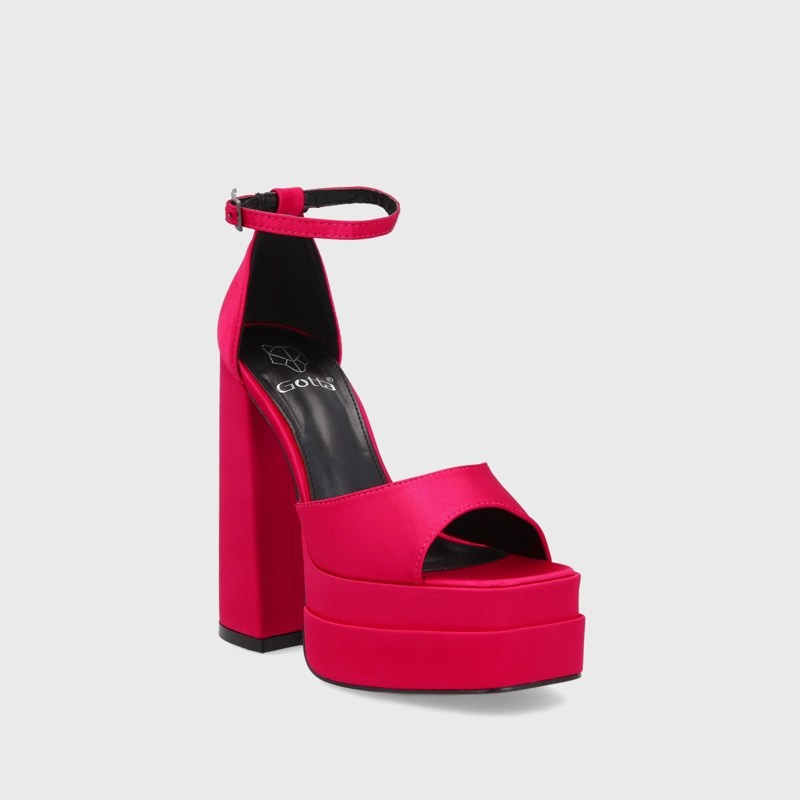 SANDALIA PLATAFORMA FUCSIA MUJER 25911 - 2