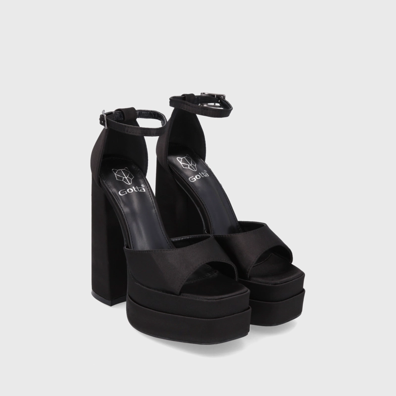 SANDALIAS MUJER GOTTA NEGRO PLATAFORMA 25911 - 3