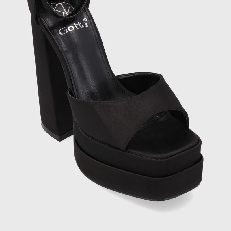 SANDALIAS MUJER GOTTA NEGRO PLATAFORMA 25911 - 6