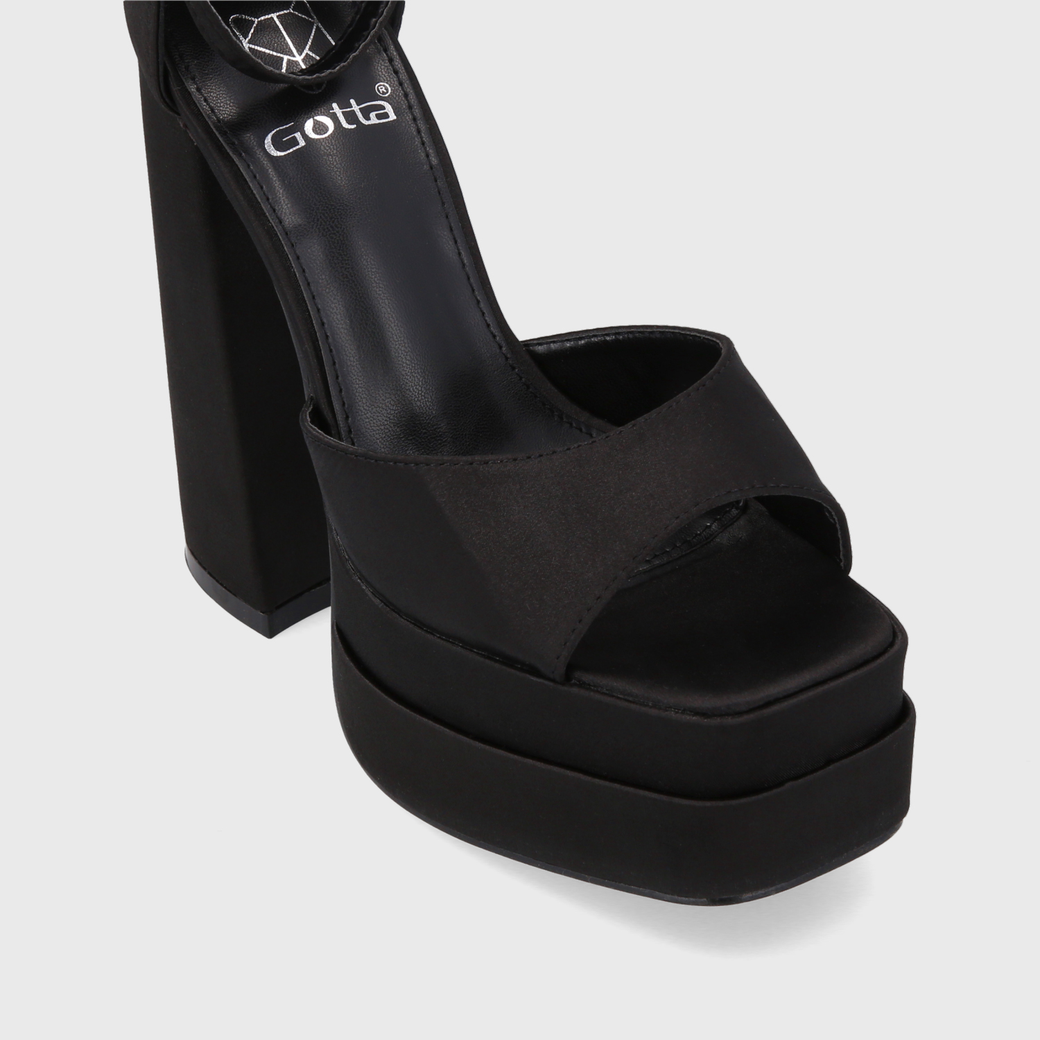 SANDALIA TACO NEGRA MUJER 25911 - 6