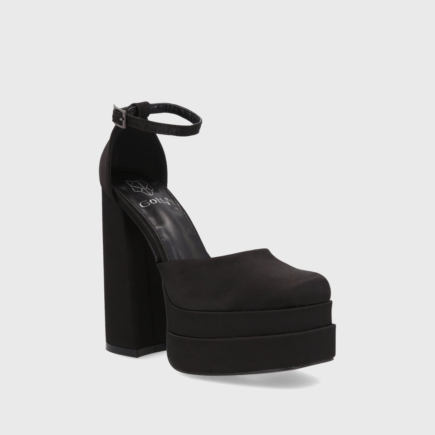 SANDALIA PLATAFORMA NEGRA MUJER 25910 - 2