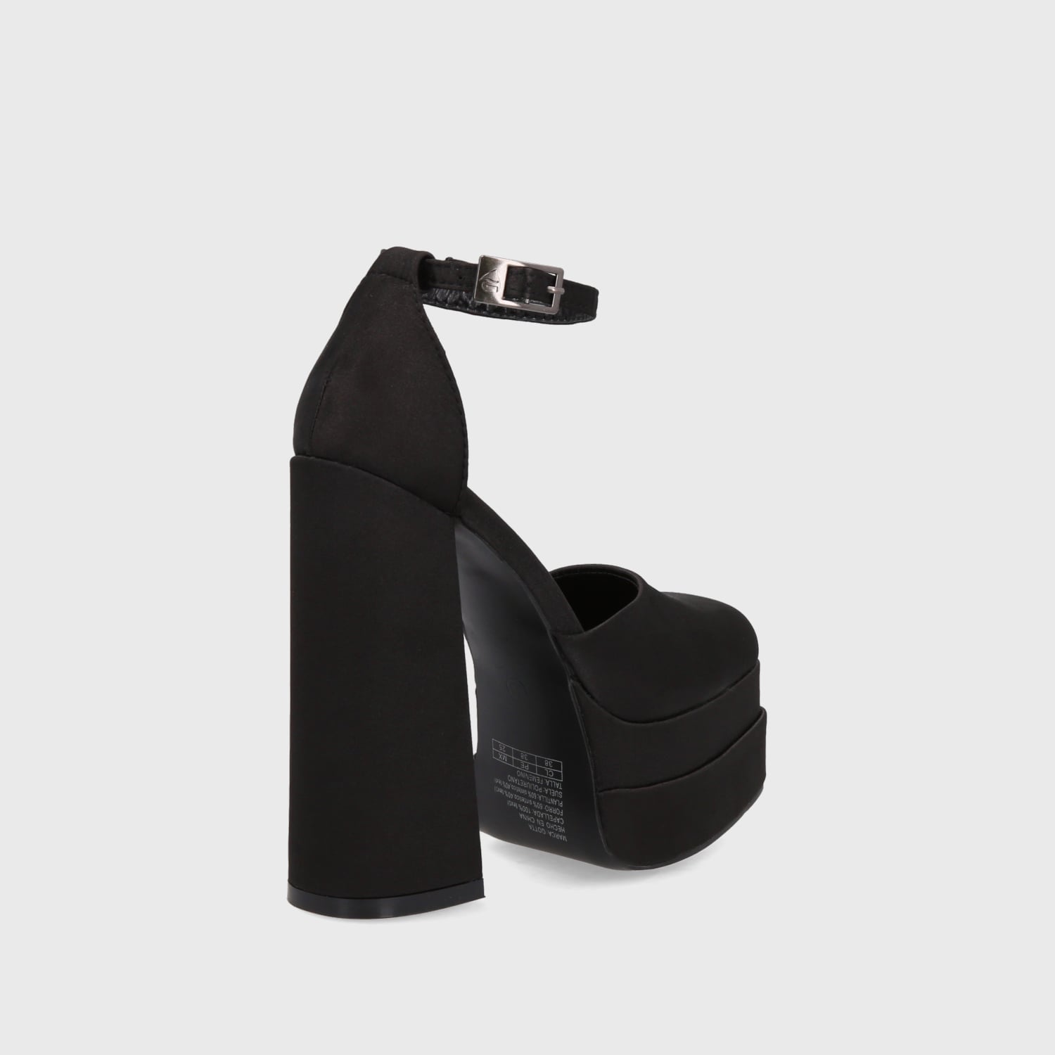 SANDALIA PLATAFORMA NEGRA MUJER 25910 - 5