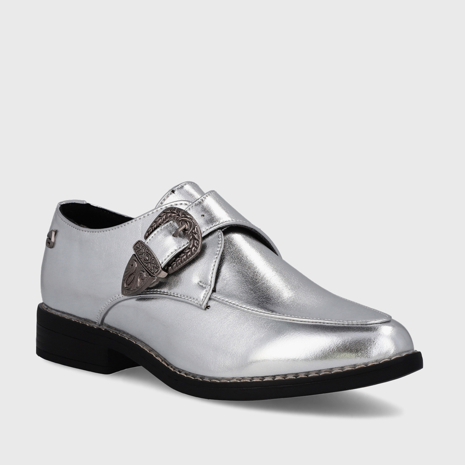 ZAPATO PLATEADO CHAROL MUJER 17565 - 2