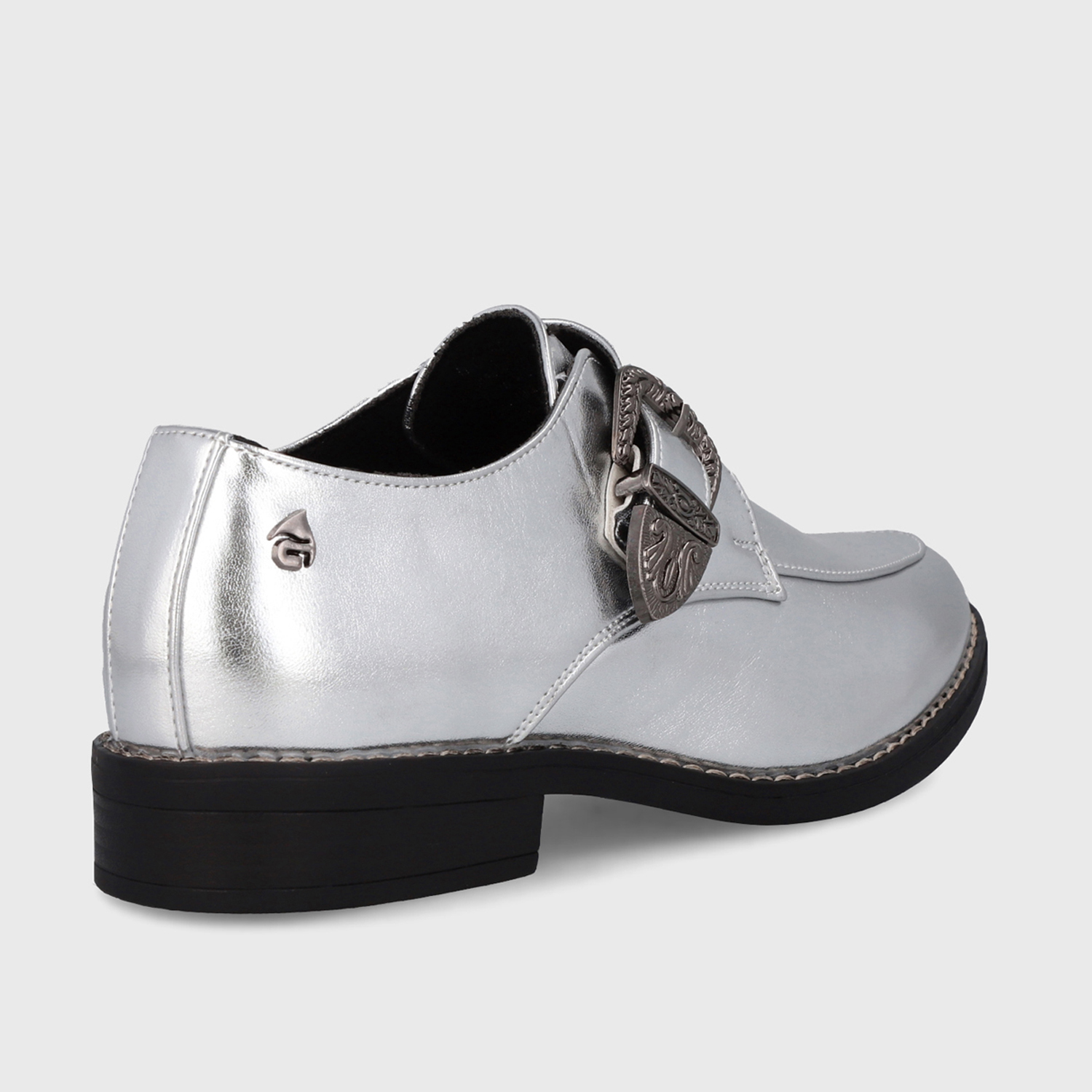 ZAPATO PLATEADO CHAROL MUJER 17565 - 5