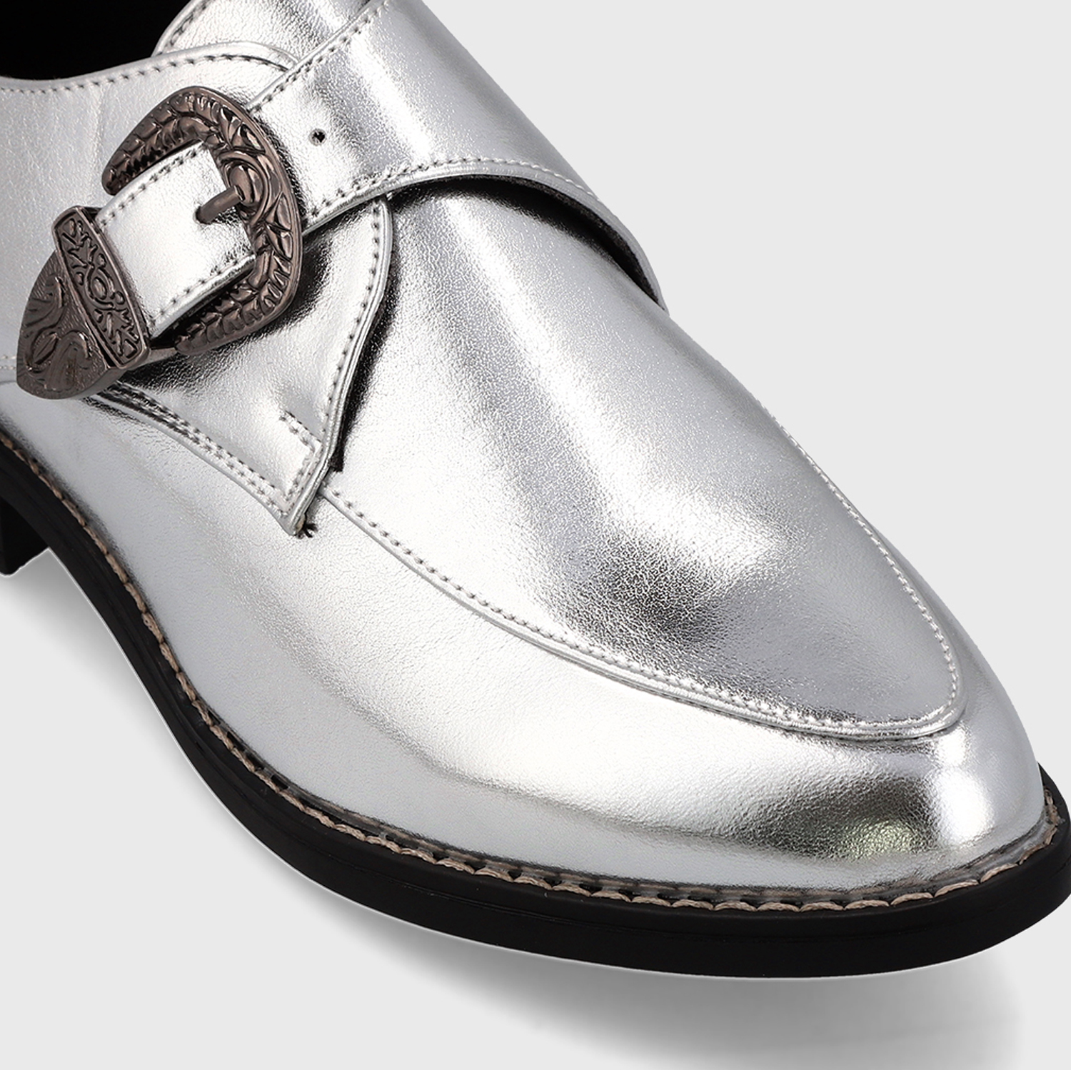 ZAPATO PLATEADO CHAROL MUJER 17565 - 6