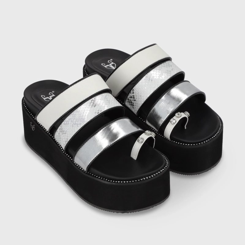 SANDALIAS MUJER GOTTA BLANCO PLATAFORMA 15662 - 3