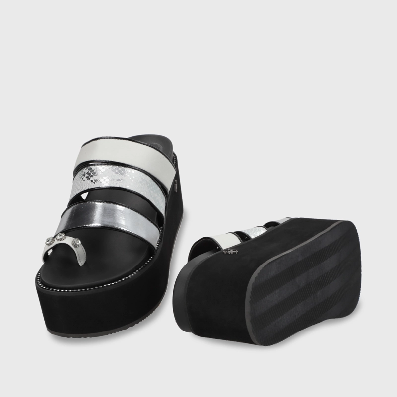 SANDALIAS MUJER GOTTA BLANCO PLATAFORMA 15662 - 7
