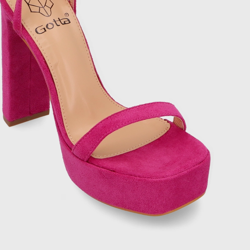 SANDALIAS MUJER GOTTA FUCSIA TACO 35101 - 7