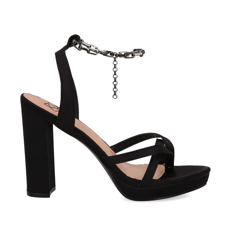 SANDALIAS MUJER GOTTA NEGRO TACO 15836 - 1
