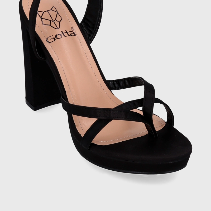 SANDALIAS MUJER GOTTA NEGRO TACO 15836 - 5