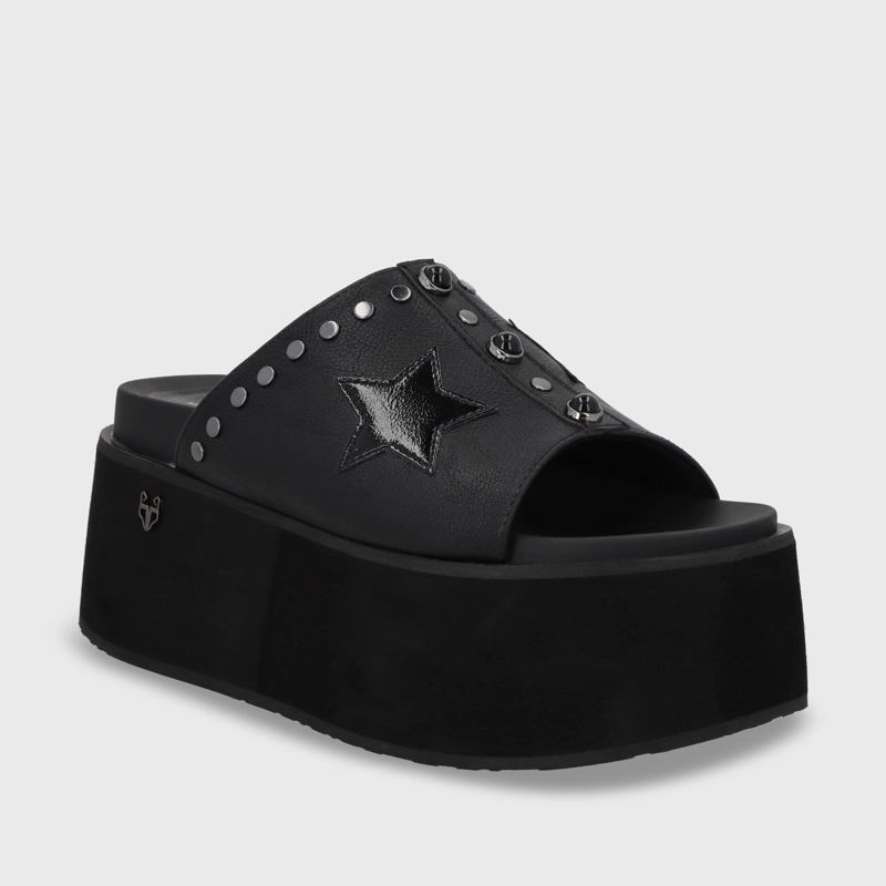 SANDALIAS MUJER GOTTA NEGRO PLATAFORMA 35182 - 2