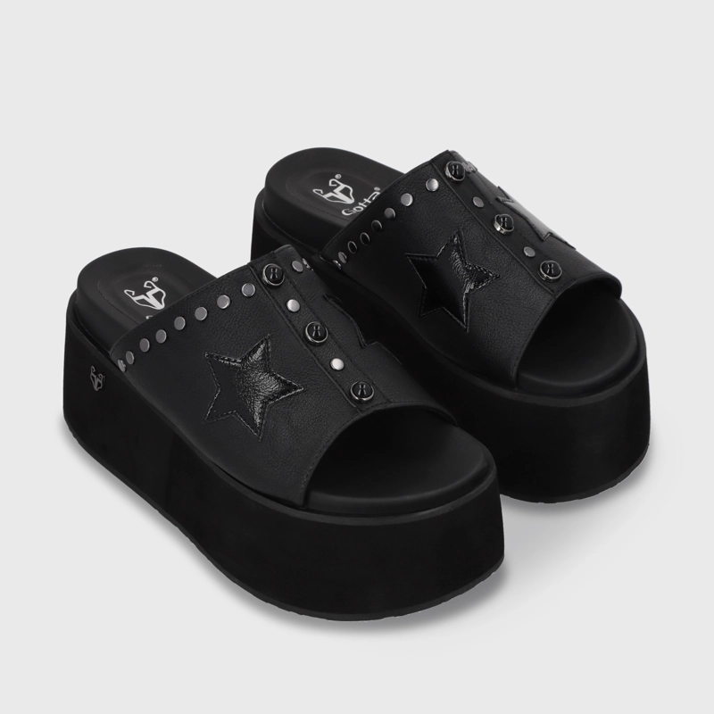 SANDALIAS MUJER GOTTA NEGRO PLATAFORMA 35182 - 3