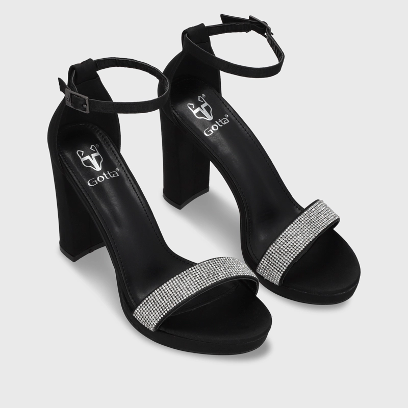 SANDALIAS MUJER GOTTA NEGRO TACO 15835 - 3