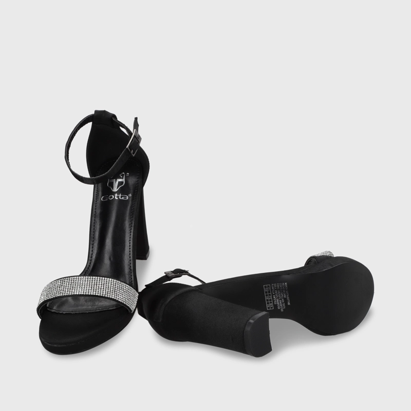 SANDALIAS MUJER GOTTA NEGRO TACO 15835 - 6