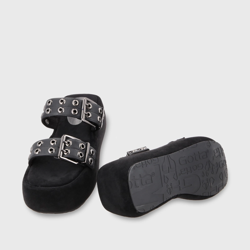 SANDALIAS MUJER GOTTA NEGRO TACO 15835 - 8
